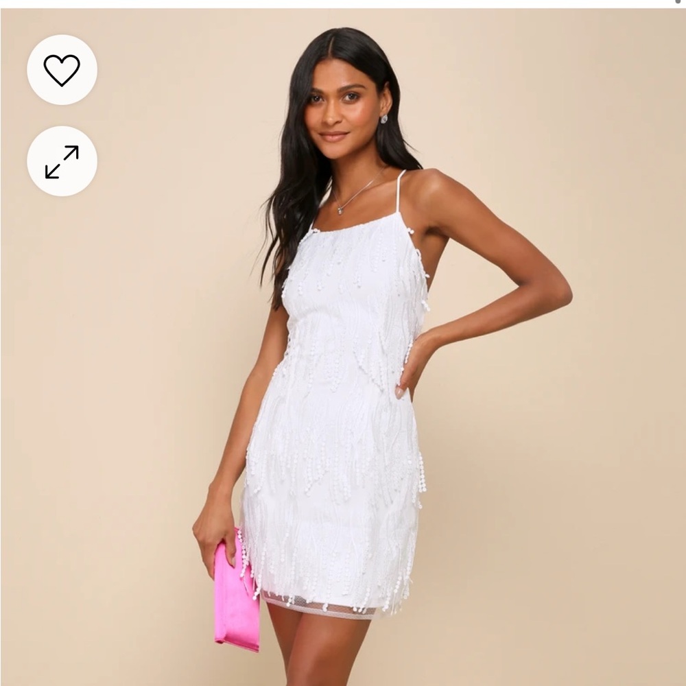 X-Small White Dress from Lulus